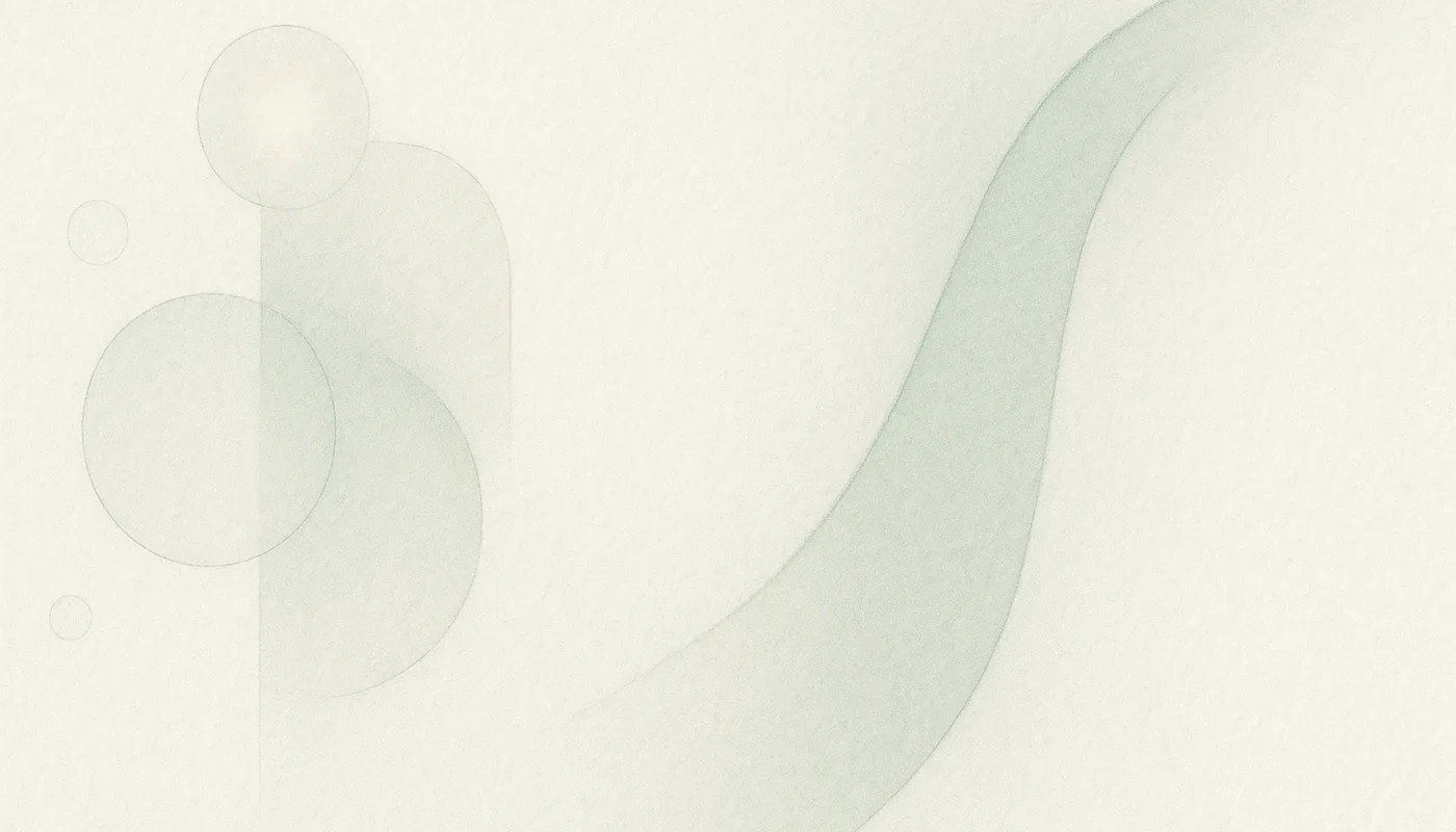 Abstract illustration for Managers and AI: A Love Story (or a Cautionary Tale?)